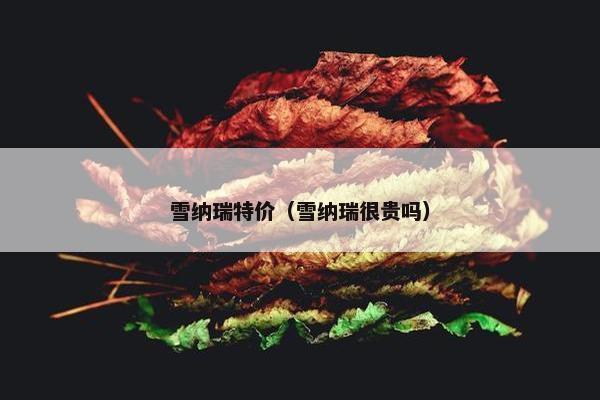 雪纳瑞特价（雪纳瑞很贵吗）