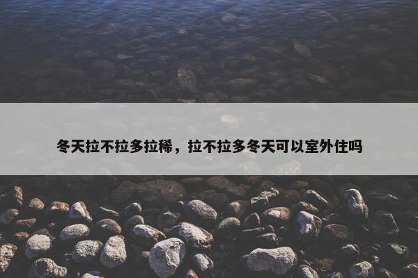 冬天拉不拉多拉稀，拉不拉多冬天可以室外住吗