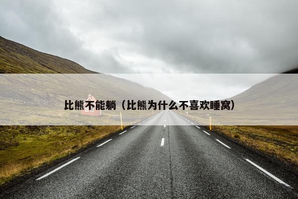 比熊不能躺（比熊为什么不喜欢睡窝）