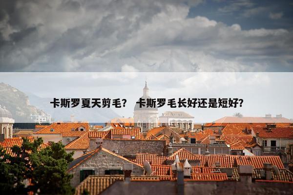 卡斯罗夏天剪毛？ 卡斯罗毛长好还是短好？
