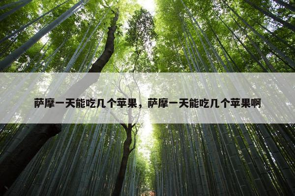萨摩一天能吃几个苹果，萨摩一天能吃几个苹果啊