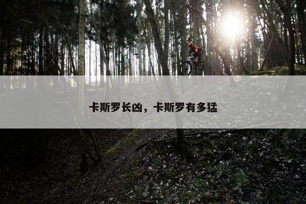 卡斯罗长凶，卡斯罗有多猛