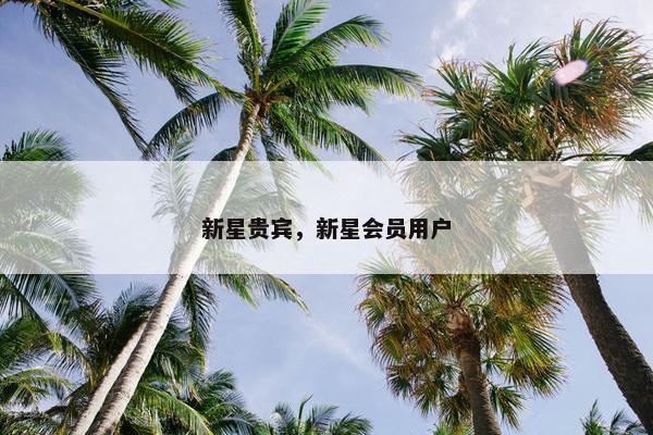 新星贵宾，新星会员用户