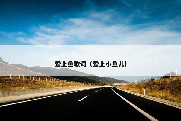 爱上鱼歌词（爱上小鱼儿）