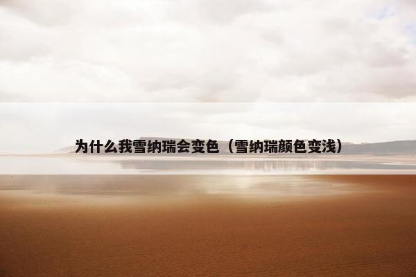 为什么我雪纳瑞会变色（雪纳瑞颜色变浅）