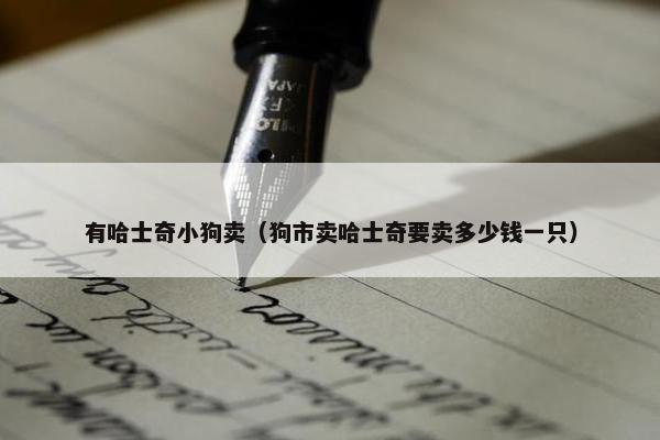 有哈士奇小狗卖（狗市卖哈士奇要卖多少钱一只）