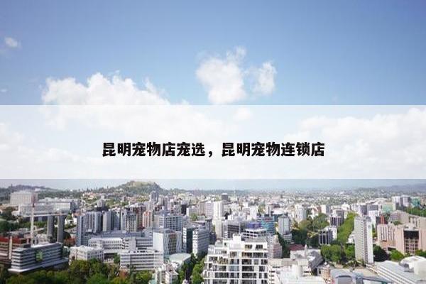 昆明宠物店宠选，昆明宠物连锁店