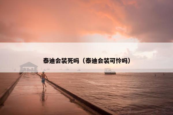 泰迪会装死吗（泰迪会装可怜吗）