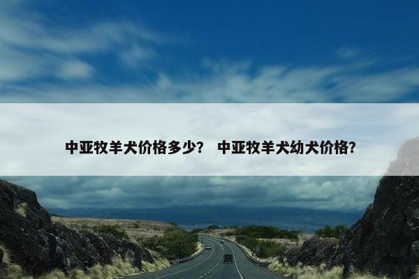 中亚牧羊犬价格多少？ 中亚牧羊犬幼犬价格？