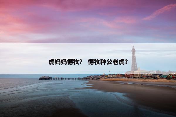 虎妈妈德牧？ 德牧种公老虎？
