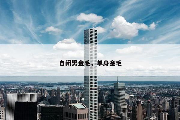 自闭男金毛，单身金毛
