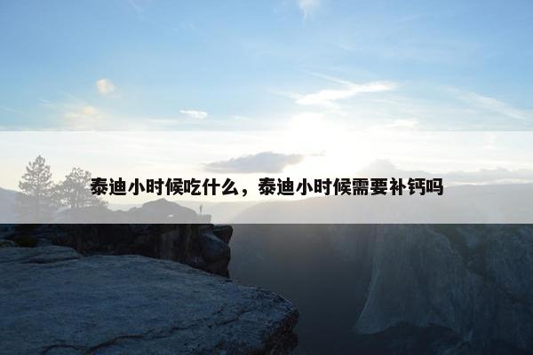 泰迪小时候吃什么，泰迪小时候需要补钙吗