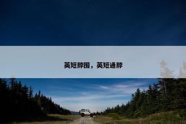 英短脖围，英短通脖