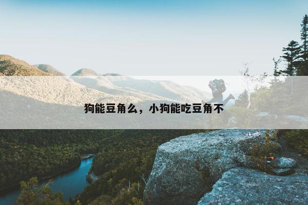 狗能豆角么，小狗能吃豆角不