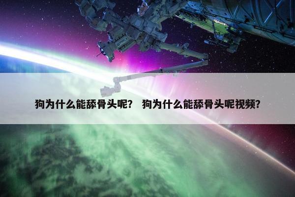 狗为什么能舔骨头呢？ 狗为什么能舔骨头呢视频？