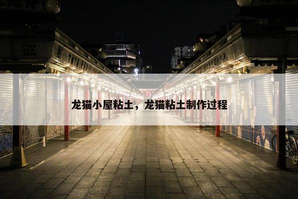 龙猫小屋粘土，龙猫粘土制作过程