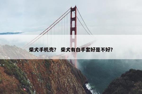 柴犬手机壳？ 柴犬有白手套好是不好？