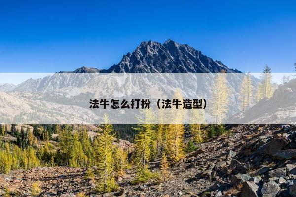 法牛怎么打扮（法牛造型）