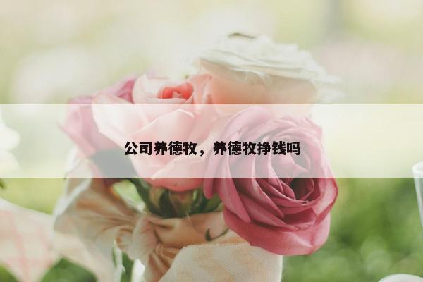 公司养德牧，养德牧挣钱吗