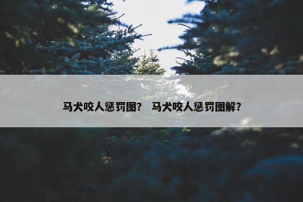 马犬咬人惩罚图？ 马犬咬人惩罚图解？
