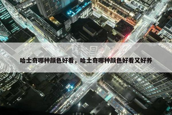 哈士奇哪种颜色好看，哈士奇哪种颜色好看又好养