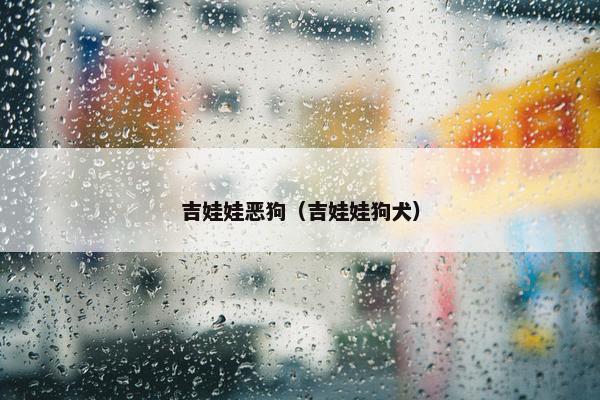 吉娃娃恶狗（吉娃娃狗犬）