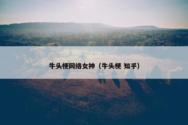 牛头梗网络女神（牛头梗 知乎）