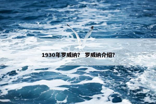 1930年罗威纳？ 罗威纳介绍？