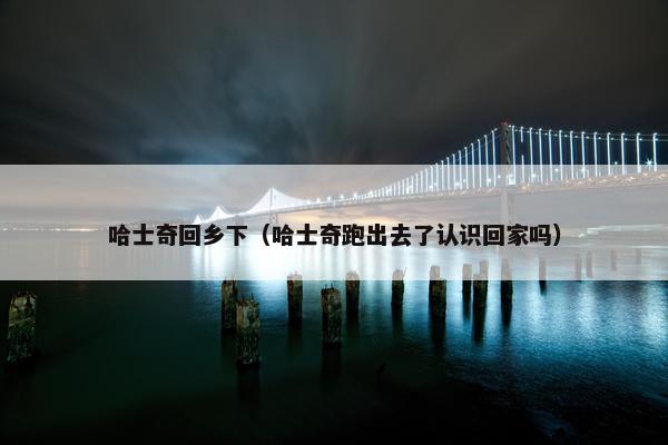 哈士奇回乡下（哈士奇跑出去了认识回家吗）