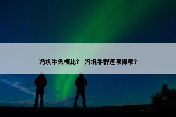 冯巩牛头梗比？ 冯巩牛群逗哏捧哏？