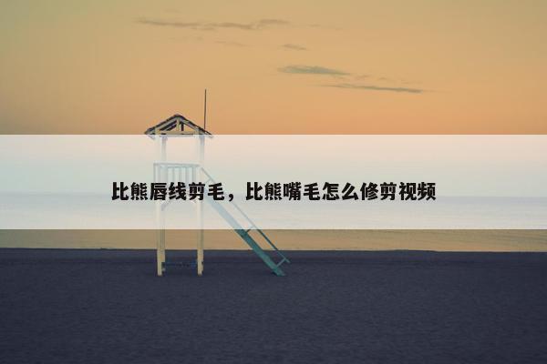 比熊唇线剪毛，比熊嘴毛怎么修剪视频