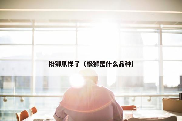 松狮爪样子（松狮是什么品种）