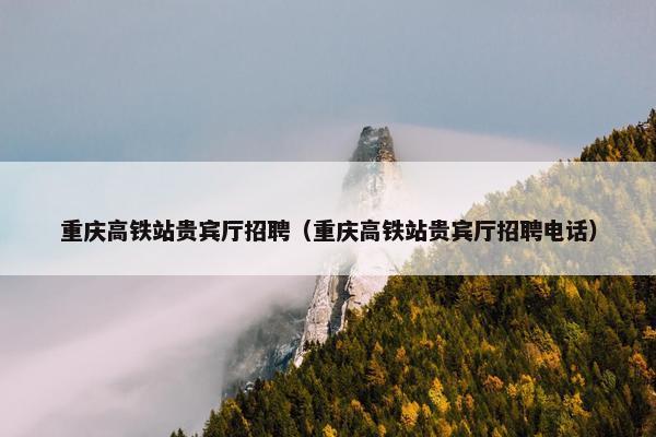 重庆高铁站贵宾厅招聘（重庆高铁站贵宾厅招聘电话）