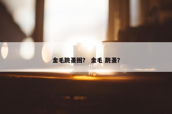 金毛跳蚤圈？ 金毛 跳蚤？