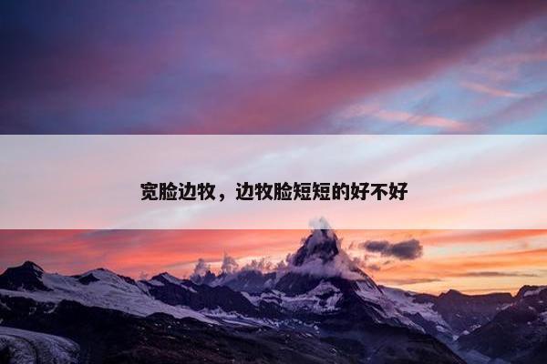 宽脸边牧，边牧脸短短的好不好