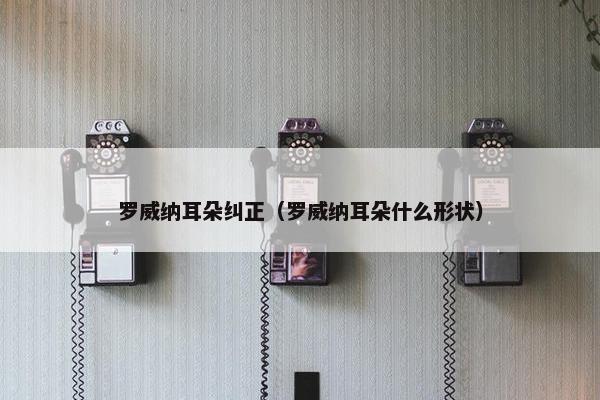 罗威纳耳朵纠正（罗威纳耳朵什么形状）