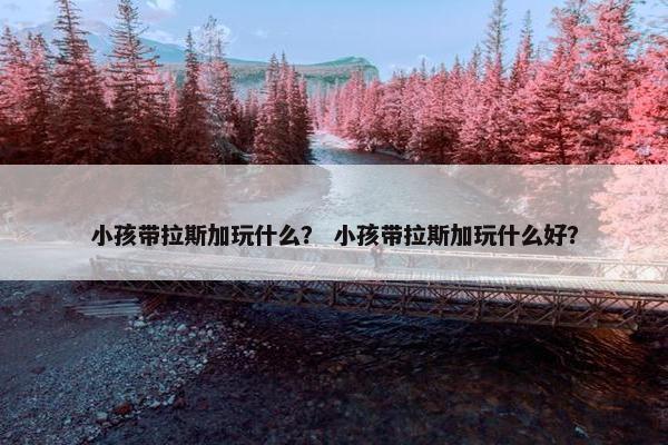 小孩带拉斯加玩什么？ 小孩带拉斯加玩什么好？