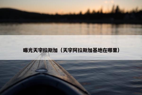曝光天宇拉斯加（天宇阿拉斯加基地在哪里）