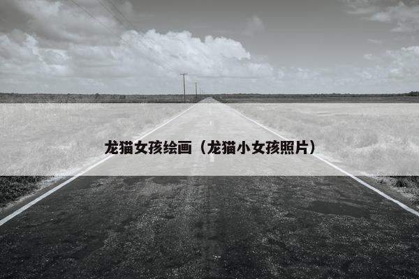 龙猫女孩绘画（龙猫小女孩照片）