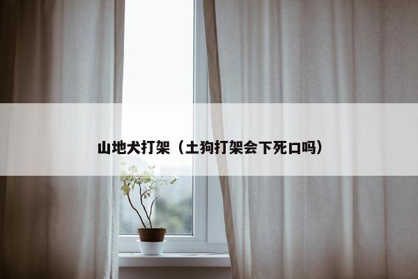 山地犬打架（土狗打架会下死口吗）
