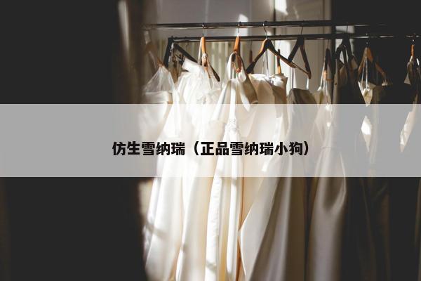 仿生雪纳瑞（正品雪纳瑞小狗）