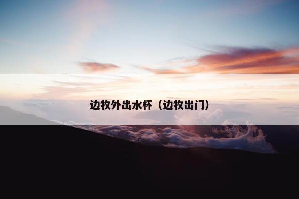 边牧外出水杯（边牧出门）