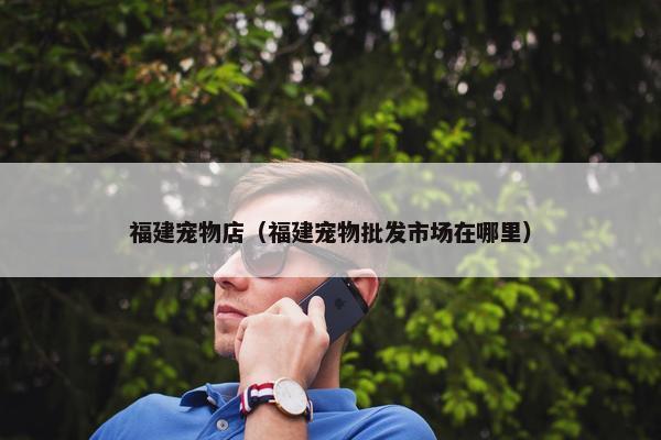 福建宠物店（福建宠物批发市场在哪里）