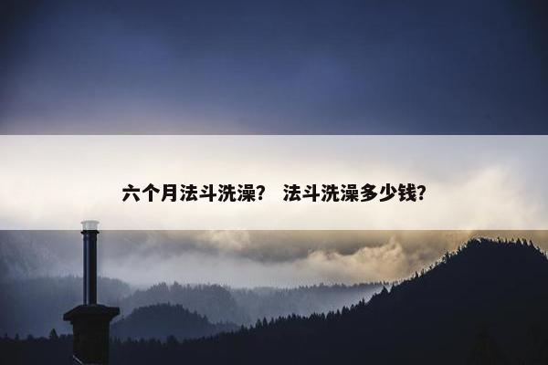 六个月法斗洗澡？ 法斗洗澡多少钱？