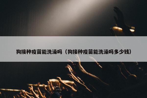 狗接种疫苗能洗澡吗（狗接种疫苗能洗澡吗多少钱）