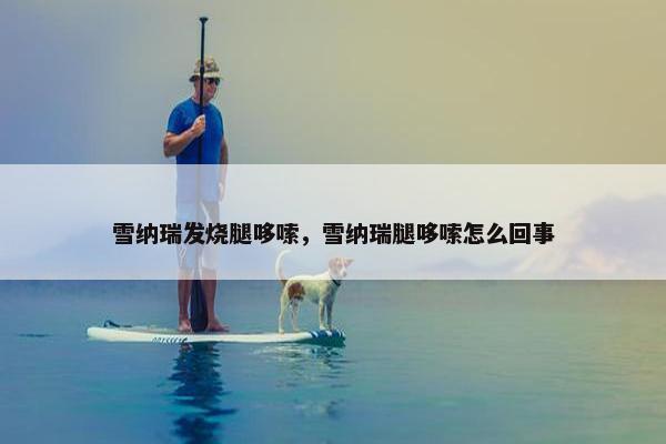 雪纳瑞发烧腿哆嗦，雪纳瑞腿哆嗦怎么回事