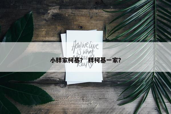 小胖家柯基？ 胖柯基一家？