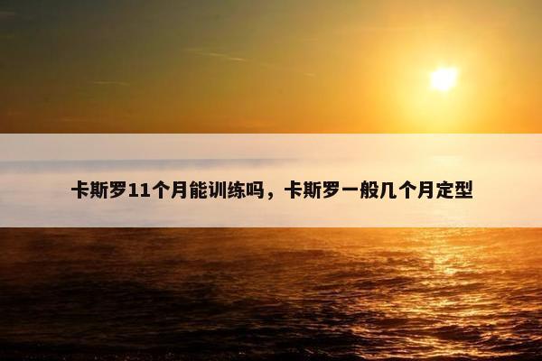 卡斯罗11个月能训练吗，卡斯罗一般几个月定型