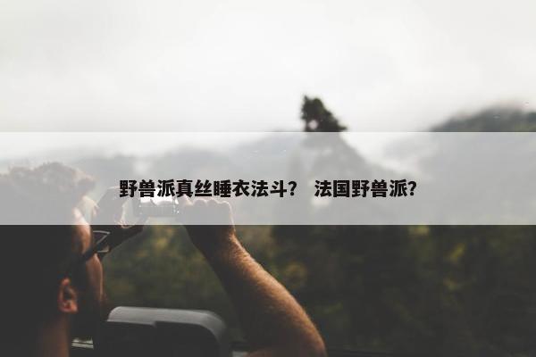 野兽派真丝睡衣法斗？ 法国野兽派？