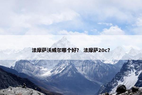 法摩萨沃威尔哪个好？ 法摩萨20c？